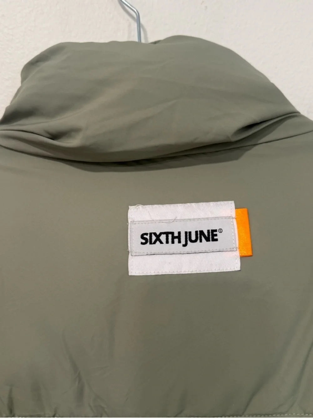 Sixth June Green Long Oversized Down Jacket XL